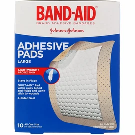 J&J Adhesive Pad Lrg Size 10s Band-Aid Large Comfort-Flex Adhesive Pads - Pack of 7