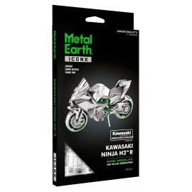 Fascinations ICONX Metal Earth Kawasaki Ninja H2R Motorcycle 3D Steel Model Kit