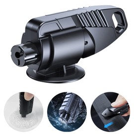 Window Breaker Seatbelt Cutter Hammerdex Emergency Car Escape Survival Stuff Tool Tools Gadgets Safety Kit, Black