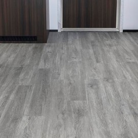 FLOREXP Vinyl Flooring - Lvt Flooring Peel and Stick Floor Tiles Dark Grey,2.0mm 36pcs Waterproof for Office Hallway Kitchen(5.02‎m²,Dark Grey)