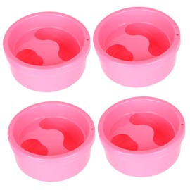 FOMIYES 4pcs Nail Art Soaker Bowls for Manicure Care Durable Nail Soaking Bowls for Dead Skin Removal for Home and Salon Use Simple Design for Diy