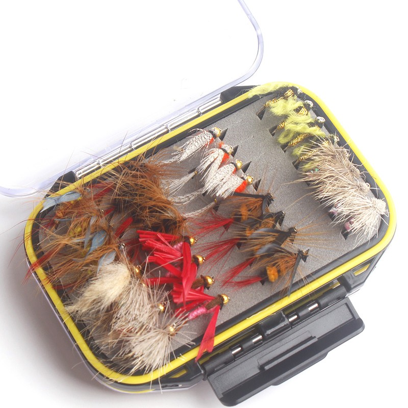 64pcs Fly Fishing Flies Fly Fish Lure Kit Fly Fishing