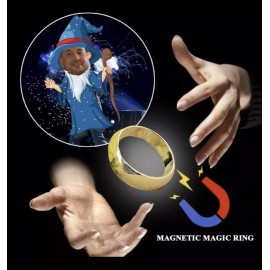 Unbranded Magic Trick Magnetic Ring Vanishing Tricks Gold Color T16 - 19mm