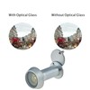 Door Viewer Satin Chrome Peephole Wide Angle 50-75mm Thick Doors