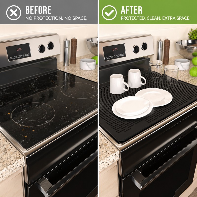 Silicone Stove Top Cover for Glass Cooktops – Extra Large