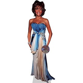 Whitney Houston (Blue Dress) Mini Size Cutout