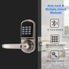 Keyless Entry Door Lock with Left Handle, Auto-Lock Door Locks