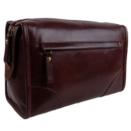 Prime Hide Leather Mens Washbag Milano Collection