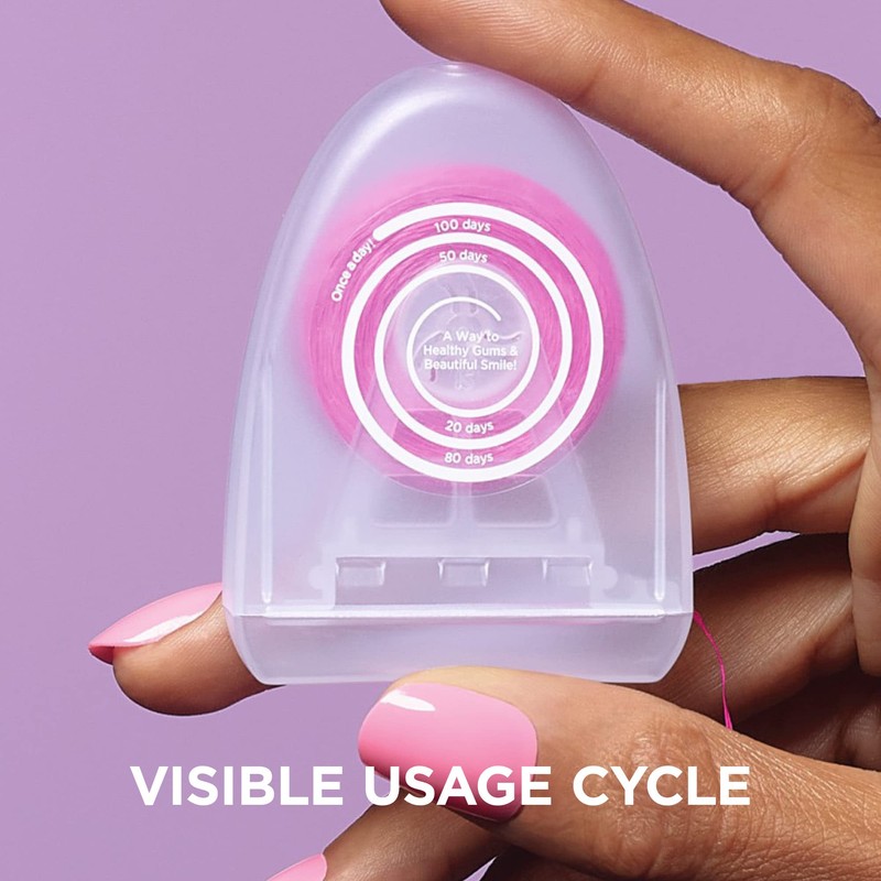 REACH POP Dental Floss, Cinnamon, Plaque Remover for Teeth, Shred