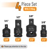 Bates- Impact Socket Adapter and Reducer Set, 4 pcs, 1/2",