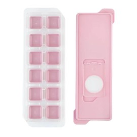 SALLYS Ice Cube Tray - Holds up to 12 Cubes (Pastel Pink)