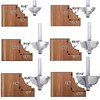 Akylin 6pcs Classical Cove Router Bit Set,1/4" Shank Cove &