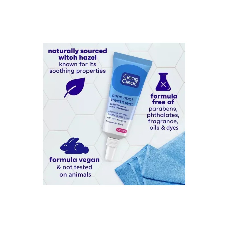 Limpiador Exfoliante Gel Clean & Clear Ácido Salicílico Acné Facial