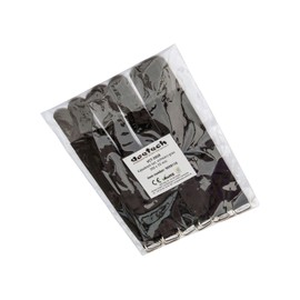 Set of 50 Velcro Cable Ties, 200 x 20 mm, Black/Grey