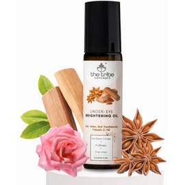 The Tribe Concepts Under Eye Brightening Oil for Dark Circles Removal, Reduces Puffiness Fine Lines, Wrinkles, Aging, Eye Pigmentation with Star Anise, Amla, Natural for Men Women - 8 ml Pack of 1
