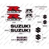 Sticker Set Compatible with Tank and Motorcycle Helmet GSX R