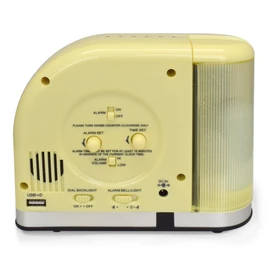 Westclox Big Ben Moon Beam Quartz Analog Alarm Clock Yellow with USB 44000Y