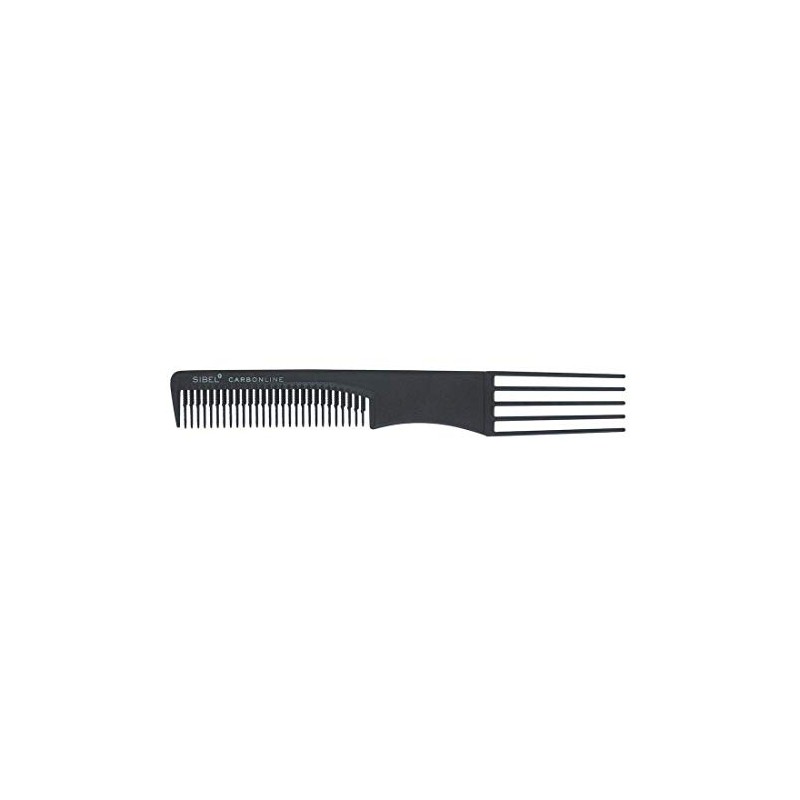 Sibel Carbon Line Teasing Comb 1PC Antistatic Backcomb