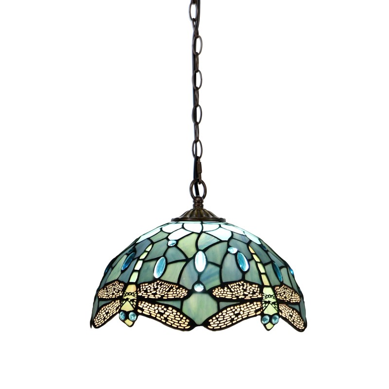 HWDFEI Tiffany Lamp Shade 12 Inch Accessories Replacement Stained Glass