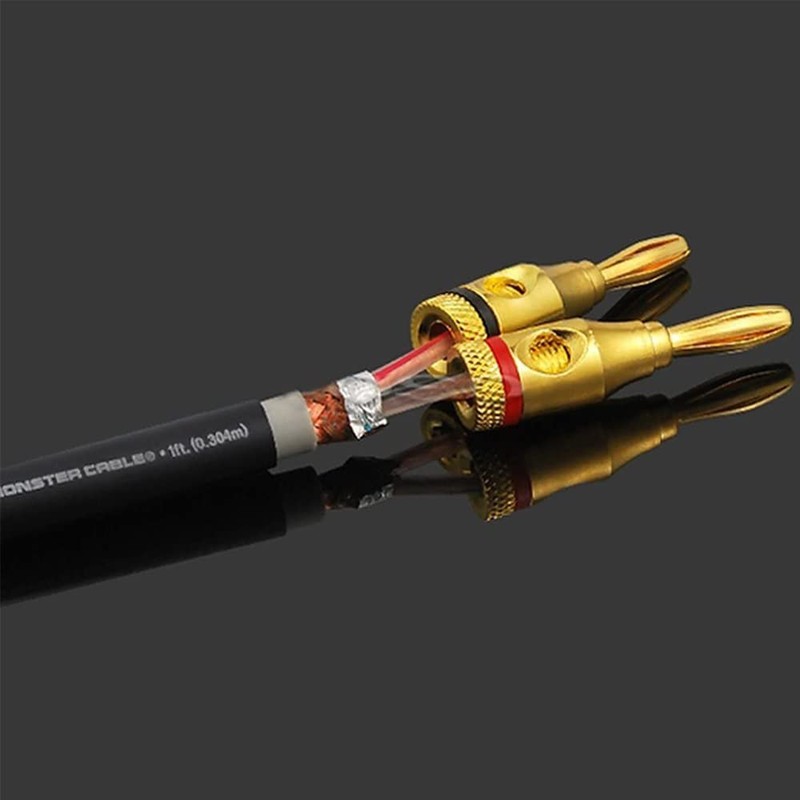 SAMCOS Banana Plugs Screw-in for Solderless Speaker Cables 24K Gold
