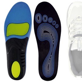 Linkidea 2 Pairs Shoe Insoles for Arch Support Compatible with Merrell Moab 3, Antora 3, Nova 3, Replacement Shoe Insoles, Shock Absorbing Cushion (US Men 7-7.5/Women 8.5-9)