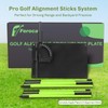Feroca Upgraded Golf Alignment Stick Holder with Anti-Tip Base, Golf