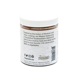 Spice Hut - Southwestern Mojave Spice Blend,, with Salt, Organic, All-Purpose Seasoning for Tex Mex, BBQ, and Taco Meat - Perfect Dry Rub and Spices for Smoking Meat / All-Natural, Kosher, Vegan, Gluten Free, Keto -No MSG- 3.7oz Glass Jar