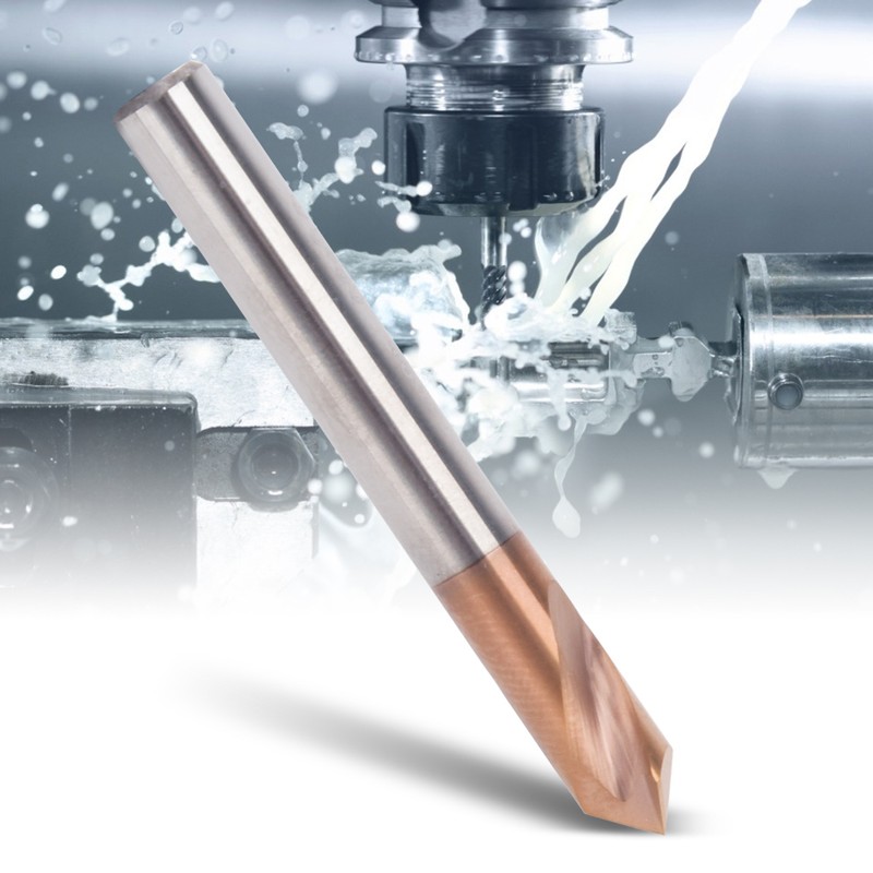 Spotting Drill Titanium Silicon Coating 55HRC Hardness for Milling Machine