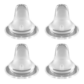 4Pack Silicone Spout Compatible with NUK and Learner Cups Replacement for NUK Active Easy Transition Clean, Leak-Proof No Spill for Sippy Cup Bottle Nipples