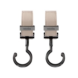 Stroller hook emoka (metal color: black, oatmeal)
