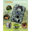 EBXDW Trail Camera, 5K 60MP Game Camera with 130°Wide Angle,