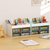 Marbrasse Pen Organizer with 4 Drawer, Multi-Functional Pencil Holder for