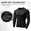 3 Pack Men's Compression Shirts Long Sleeve Athletic Base Layer