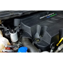 J&L Oil Separator Co. 3.0 Oil Separator 3031P Compatible with 2015-2024 Edge Sport/ST, Lincoln MKX/Nautilus 2.7L EcoBoost Passenger Side (Silver)