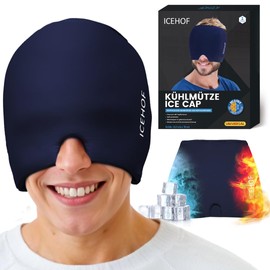 ICEHOF Migraine Mask - Relieve Headaches Migraine Attacks Migraine Cooling Mask Face Cooling Eye Mask Ice Cap Relaxation