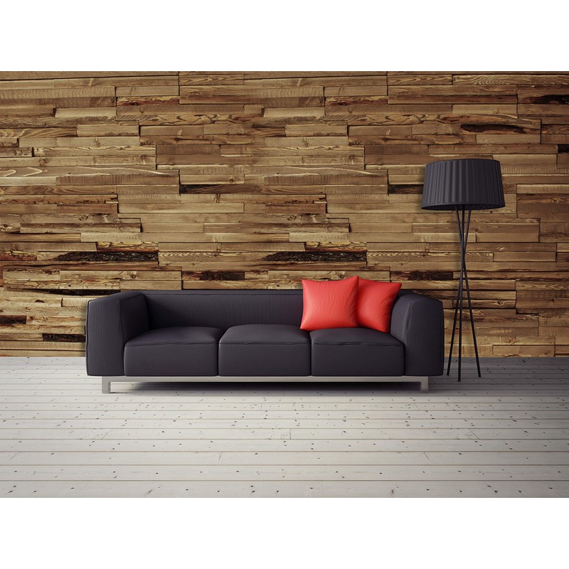 KH KINGSMAN HARDWARE 3D Reclaimed Rectangular Natural Pine Solid Barn