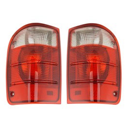 TRQ Rear Tail Lights Set Compatible with 2001-2005 Ford Ranger FO2800127 FO2800156 FO2801156