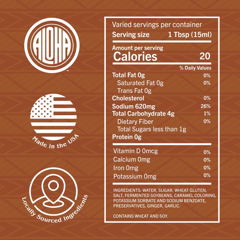 Aloha Shoyu - Hawaiian Teriyaki Sauce - Versatile and Sweet
