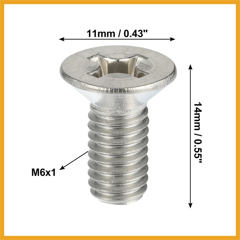 Partuto 24pcs Brake Disc Rotor Screws Bolts Kit 93600-06014-0H for