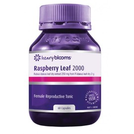 Henry Blooms Buy Henry Blooms Raspberry Leaf 2000 60 Vegetarian Capsules Online