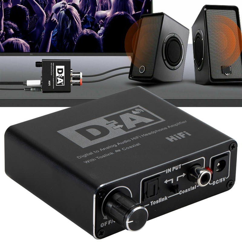 DAC Converter Digital Optical Coaxial Audio Converte Two Way Switch