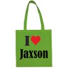 Reifen-Markt Tasche I Love Jaxson Größe 38x42 Farbe Grün Druck
