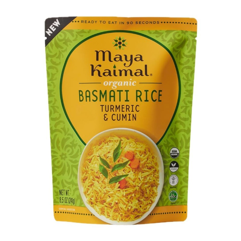 Maya Kaimal Foods - Organic Indian Everyday Rice - Turmeric