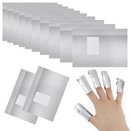 Pack of 200 Nail Polish Remover Wraps, Nail Polish Pads, Aluminium Foil Nail Polish Remover, Easy Removal of Gel