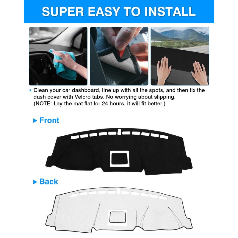 Autorder Dashboard Cover Mat for 2018-2021 Ford Expedition Accessories Dash
