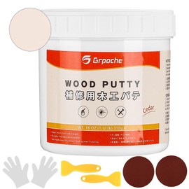 Wood Filler,Wood Putty,Wood Filler Paintable,Wood Repair Putty Stainable,Sandable 18oz Wood Furniture Repair Kit Quickly Repair Damaged Holes, Cracks and Chips on Wooden Floor Furniture (Cedar)