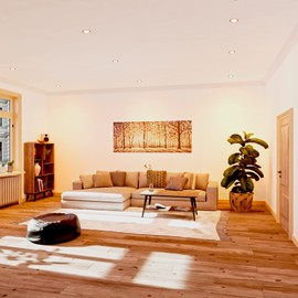 SSC-LUXon RX-3 Recessed Frame Ceiling Spotlight White Round - Recessed Spotlights Flat Large Diameter 108 mm Spotlight with Socket for GX53 Lamp Pack of 6