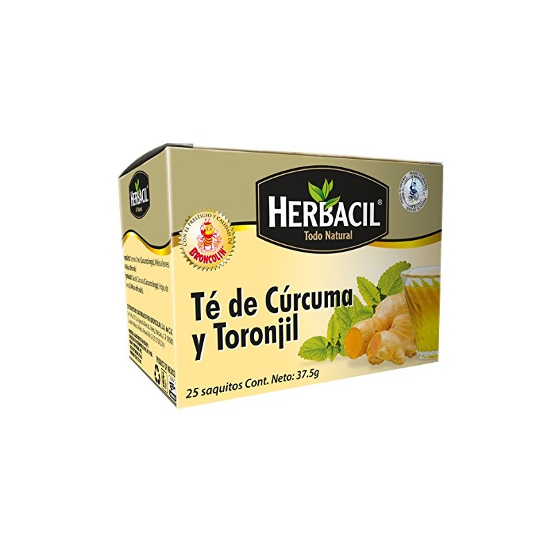 Herbacil Té Curcuma Y Toronjil, Pack Of 1