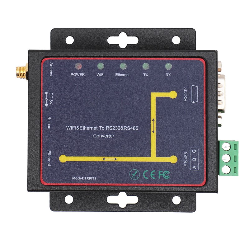 Serial Device Server Converter RJ45 Ethernet WiFi to RS232 RS485