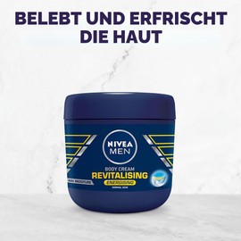 Nivea Revitalising Men Body Cream for Normal Skin 400ml (Pack of 1)
